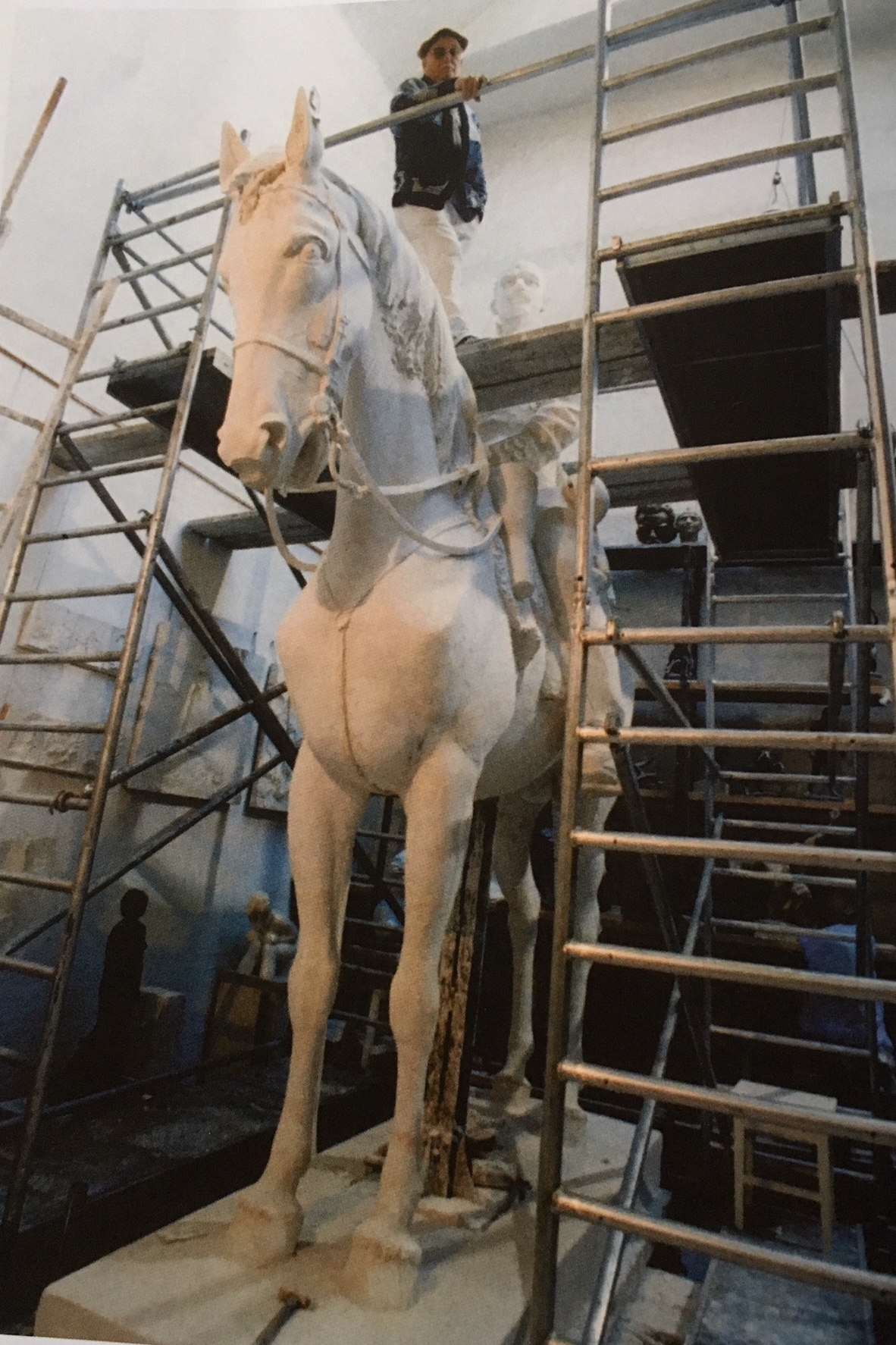 So entstand die Görgey-Pferdestatue - im Atelier von László Marton, 1997 